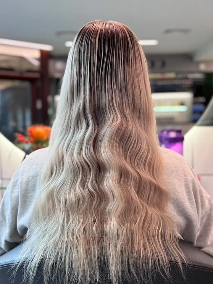 Vorher: Air Touch Skandi Blonde