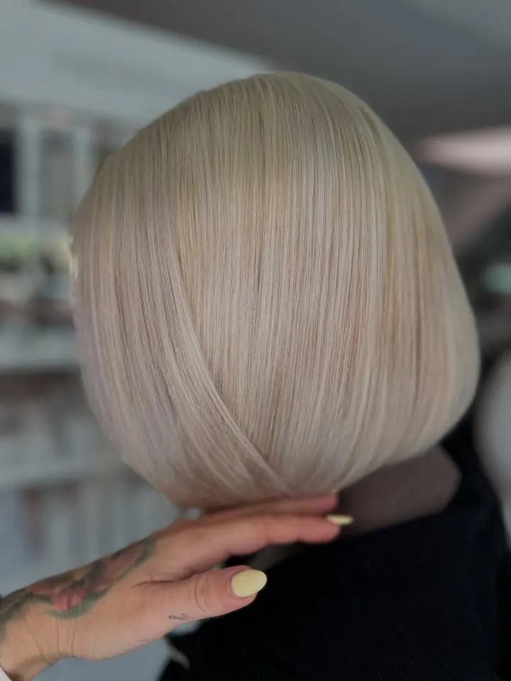 Nachher: Blonde Bob