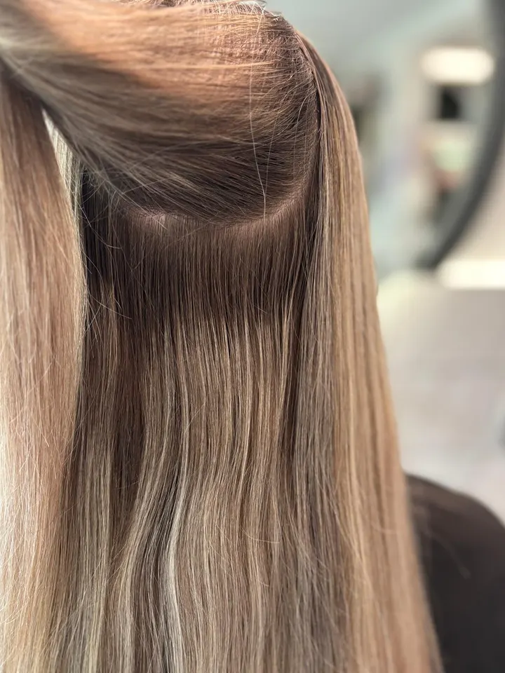 Vorher: Blonde Highlights