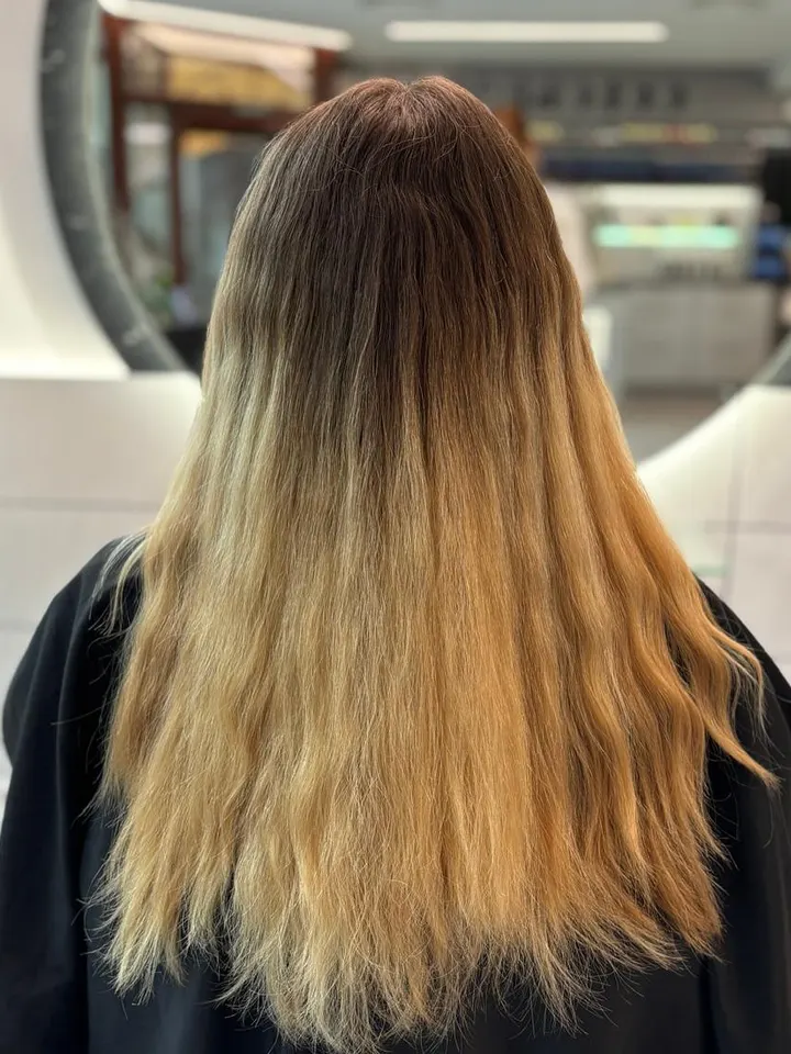 Vorher: Blonde Babylights